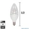 Satco 2.8w Candelabra base 3000k Dimmable LED Light Bulb - 25w equiv.